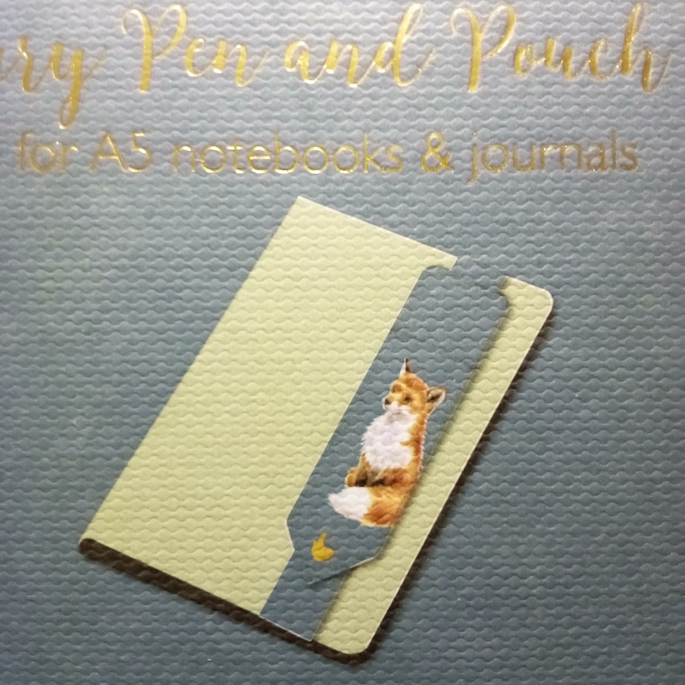 NWT Wrendale Designs Fox Pen and Pouch Set - Picture 3 of 5